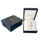 Lab Grown Diamond Cross Necklace 1/4-1/2 cttw F-G Color, VS2-SI1 Clarity in S...