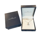 Lab Grown Diamond Necklace Round Diamond Solitaire with Halo 1/2 cttw...