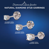 Diamond Stud Earrings 1/2 cttw White Gold