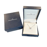 Lab Grown Diamond Necklace Round Diamond Solitaire with Halo 1/2 cttw...