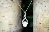 Lab Created Opal Necklace in Sterling Silver with 18 Inch Chain