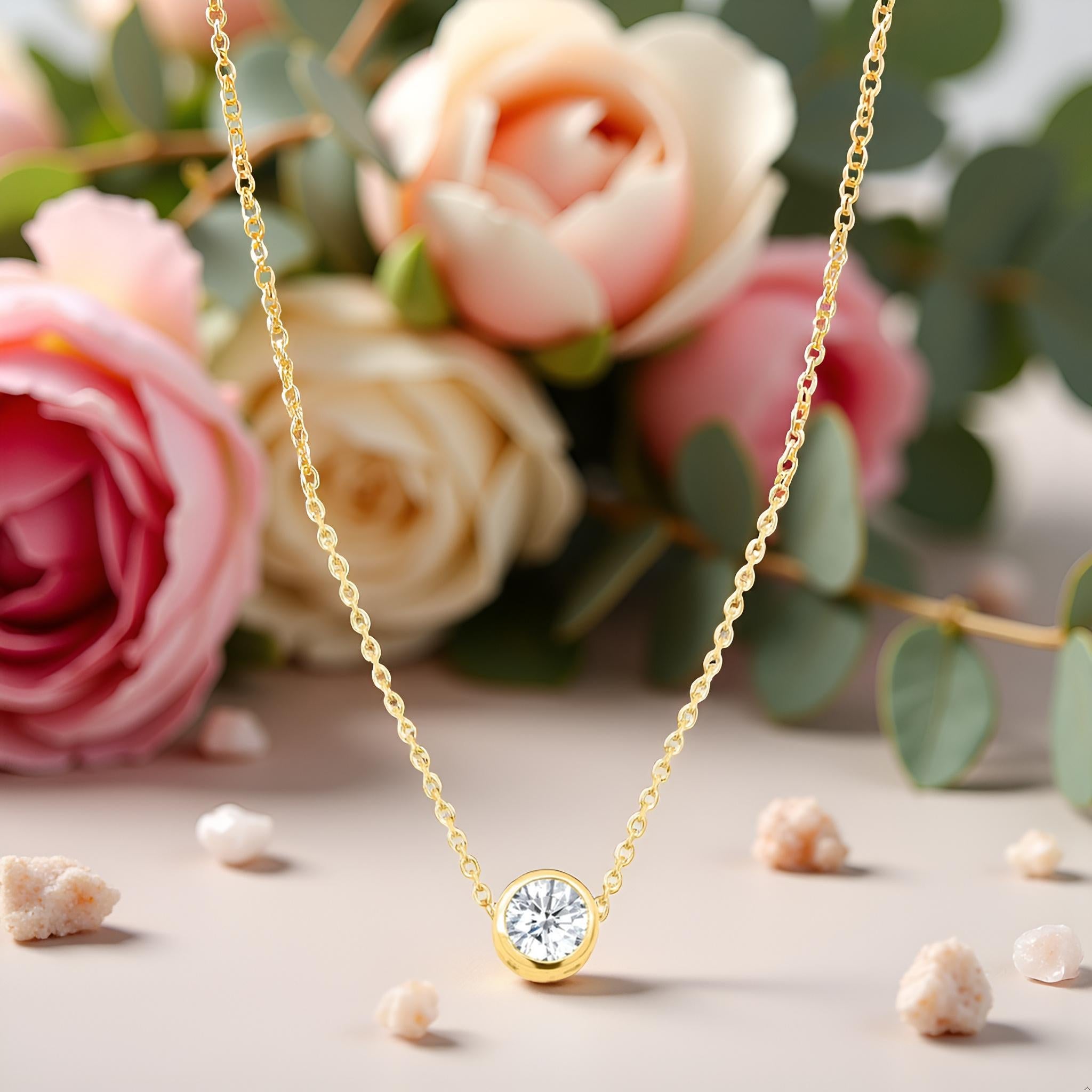 Certified Lab Grown Diamond Necklace