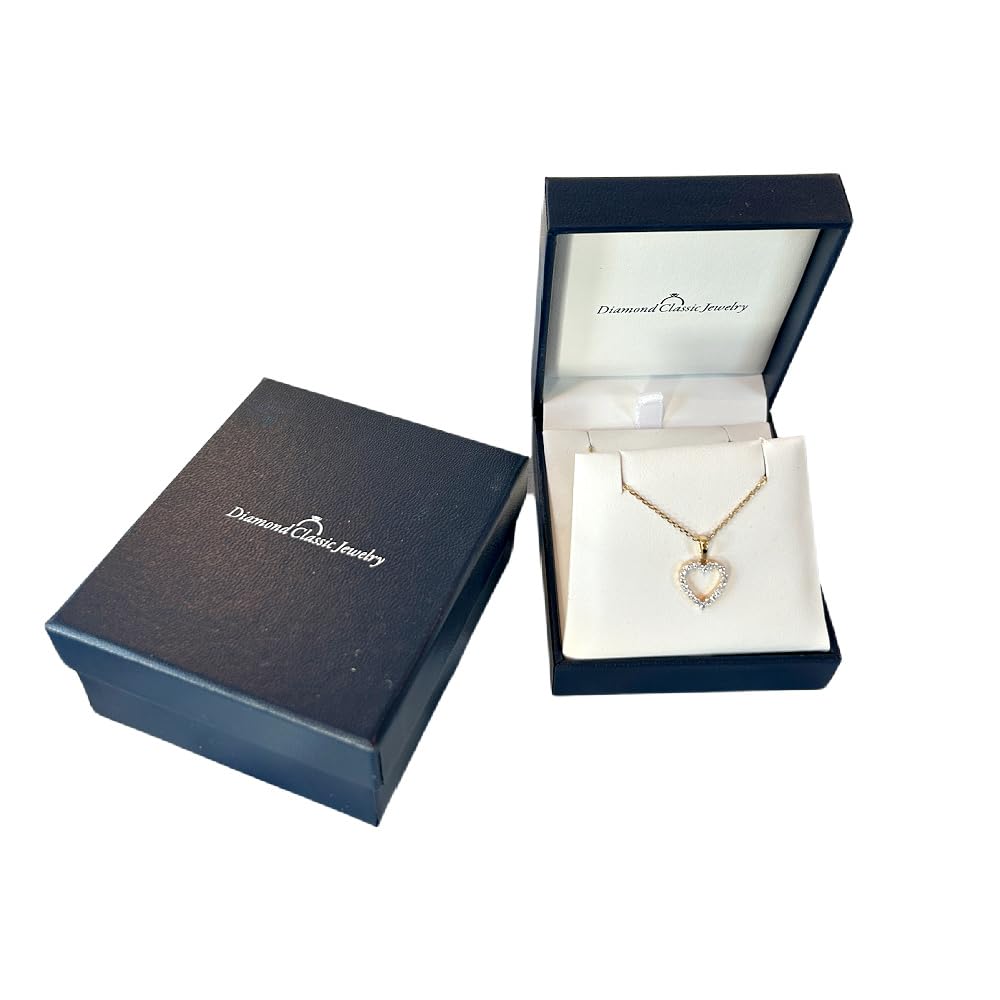 IGI Certified Lab Grown Diamond Heart Necklace 1/4 CTTW (F-G Color, VS2-SI1 C...