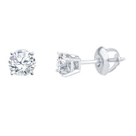 Diamond Stud Earrings 1/2 cttw White Gold