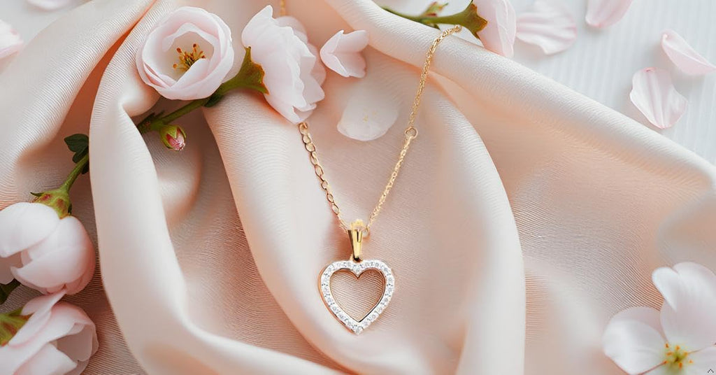 IGI Certified Lab Grown Diamond Heart Necklace 1/4 to 1/2 CTTW in Sterling Si...