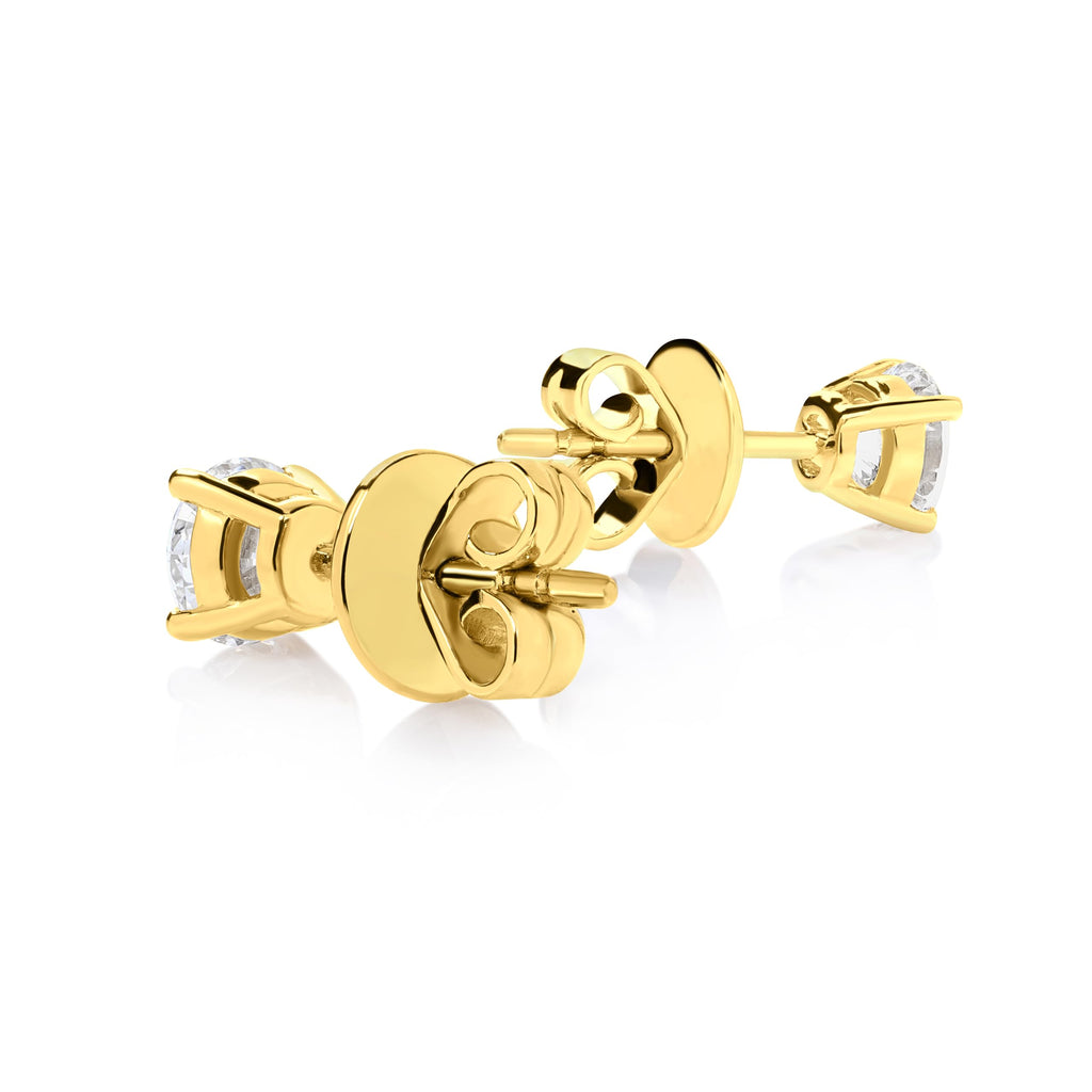 IGI Certified Lab Grown Diamond Stud Earrings 0.50 to 3 CTTW 14K White or Yel...